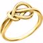 86178:1001:P 14kt Yellow Knot Design Ring