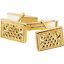 81282:60003:P 14kt Yellow 13.5x17mm Cuff Links