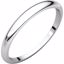 HRT5.5:148742:P Platinum 2.5mm Half Round Tapered Band