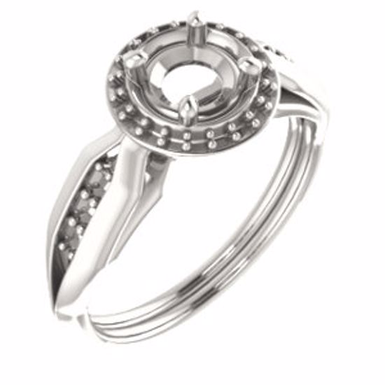 71742:161:P 10kt Rose  5.5mm Round Ring Mounting