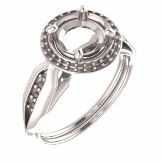 71742:221:P 10kt Rose  7mm Round Ring Mounting
