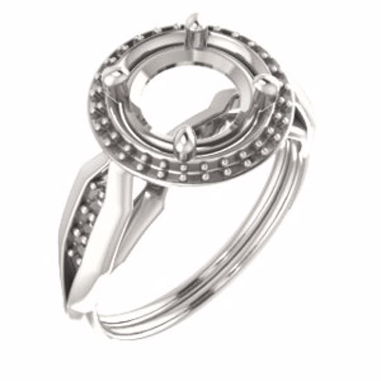 71742:266:P 10kt Rose  8.2mm Round Ring Mounting