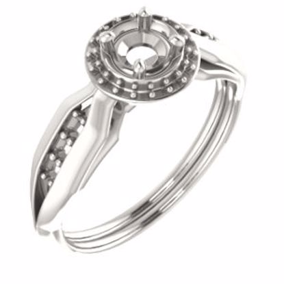 71742:116:P 10kt Rose  4.4mm Round Ring Mounting