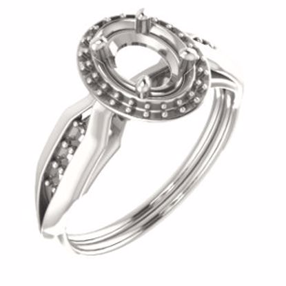 71742:356:P 10kt Rose  7x5mm Oval Ring Mounting