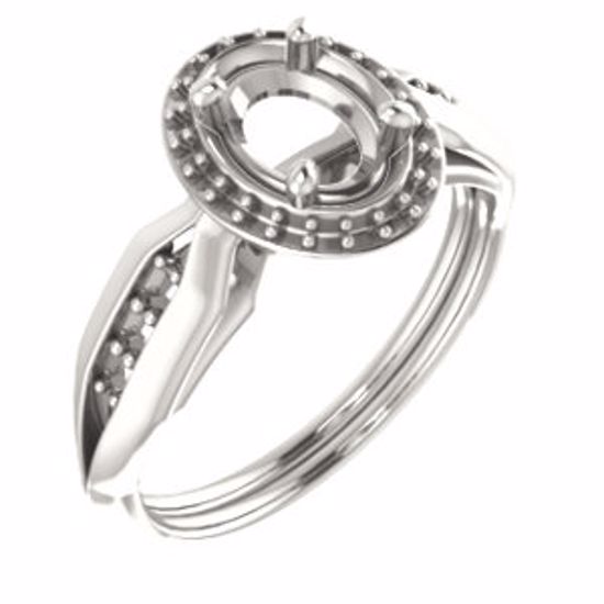 71742:356:P 10kt Rose  7x5mm Oval Ring Mounting