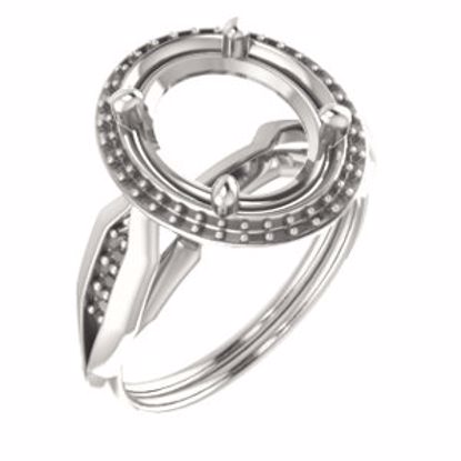 71742:416:P 10kt Rose  11x9mm Oval Ring Mounting