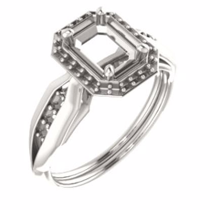 71742:686:P 10kt Rose  7x5mm Emerald Ring Mounting