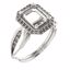 71742:701:P 10kt Rose  8x6mm Emerald Ring Mounting
