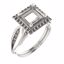 71742:896:P 10kt Rose  6.5mm Square Ring Mounting
