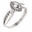 71742:996:P Continuum Sterling Silver  6x3mm Marquise Ring Mounting
