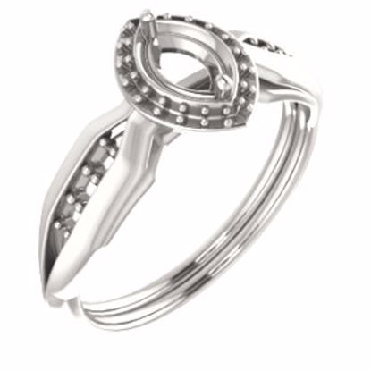 71742:1001:P 10kt Rose  6x3.5mm Marquise Ring Mounting