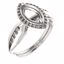 71742:1046:P 10kt Rose  9x4.5mm Marquise Ring Mounting