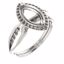 71742:1062:P 10kt White  10x5mm Marquise Ring Mounting