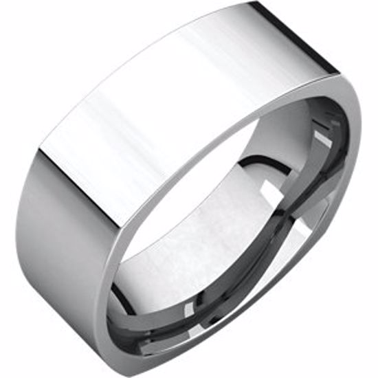SQR9.5:276454:P Palladium 7mm Square Comfort Fit Band