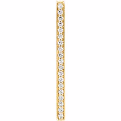 651750:60000:P 14kt Yellow 1/5 CTW Diamond Vertical Bar Pendant