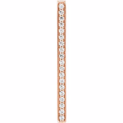 651750:60002:P 14kt Rose 1/5 CTW Diamond Vertical Bar Pendant
