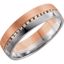 122262:6012:P 14kt Rose & White 6mm 1/3 CTW Light Brown Diamond Band Size 7