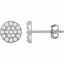 651754:60000:P 14kt White 1/3 CTW Diamond Cluster Earrings
