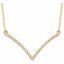 651756:60000:P 14kt Yellow 1/6 CTW Diamond "V" 18" Necklace