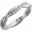 651727:101:P Platinum 1/5CTW Diamond Engraved Eternity Band Size 6