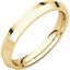 KER8.5:2250:P 10kt Yellow 3mm Knife Edge Comfort Fit Band