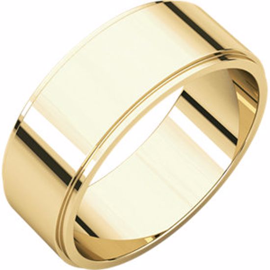 FE13.5:2022:P 10kt Yellow 7mm Flat Edge Band