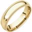 DMGR9:2183:P 10kt Yellow 5mm Double Milgrain Comfort Fit Bands