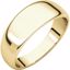 HRT8.5:1944:P 10kt Yellow 7mm Half Round Tapered Band