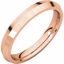KER9.5:2661:P 14kt Rose 3mm Knife Edge Comfort Fit Band