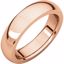 IRH12.5:2378:P 14kt Rose 5 mm Heavy comfort Fit Band