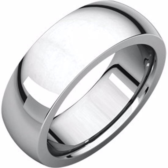 IRH15:1583:P 10kt White 7 mm Heavy comfort Fit Band