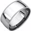 MGRL15:1770:P 10kt White 8mm Light Comfort Fit Milgrain Band 