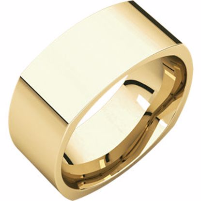 SQR12:2240:P 10kt Yellow 8mm Square Comfort Fit Band