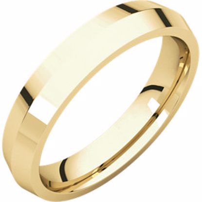 KER10:2270:P 10kt Yellow 4mm Knife Edge Comfort Fit Band