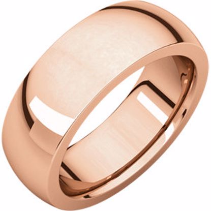 IRH7:2384:P 14kt Rose 7 mm Heavy comfort Fit Band