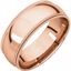 DMGR8.5:2608:P 14kt Rose 7mm Double Milgrain Comfort Fit Band