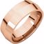 KER13:2719:P 14kt Rose 7mm Knife Edge Comfor Fit Band