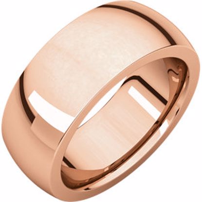 IRH7:2401:P 14kt Rose 8 mm Heavy comfort Fit Band