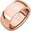 IRH11:2409:P 14kt Rose 8 mm Heavy comfort Fit Band
