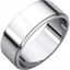FE12.5:296:P 14kt White 7mm Flat Edge Band