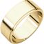 FE11.5:1202:P 14kt Yellow 7mm Flat Edge Band