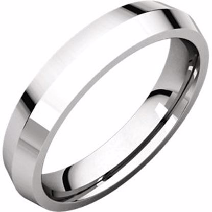 KER8.5:4716:P Continuum Sterling Silver 4mm Knife Edge Comfort Fit Band