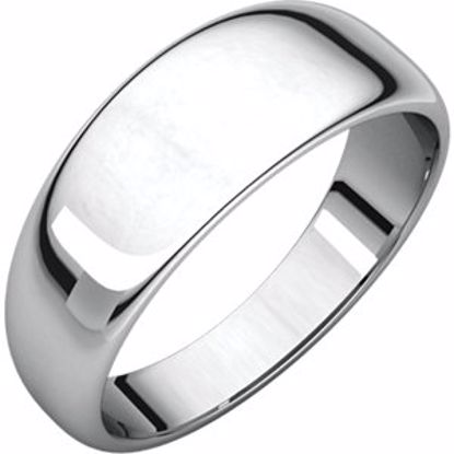 HRT14:4404:P Continuum Sterling Silver 7mm Half Round Tapered Band