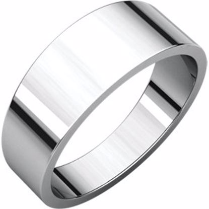 FT12:4485:P Continuum Sterling Silver 7mm Flat Tapered Band 