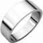 FT12.5:4486:P Continuum Sterling Silver 7mm Flat Tapered Band 