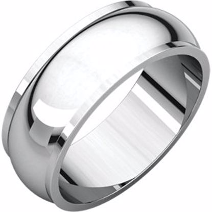 HRE14.5:4388:P Continuum Sterling Silver 7mm Half Round Edge Band