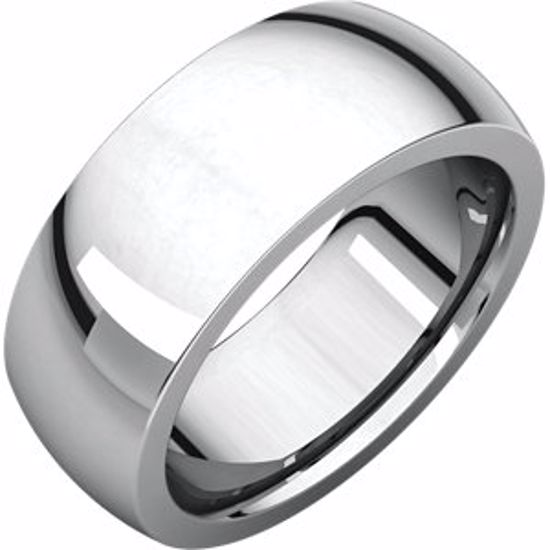 IRH15:4457:P Continuum Sterling Silver 8 mm Heavy comfort Fit Band