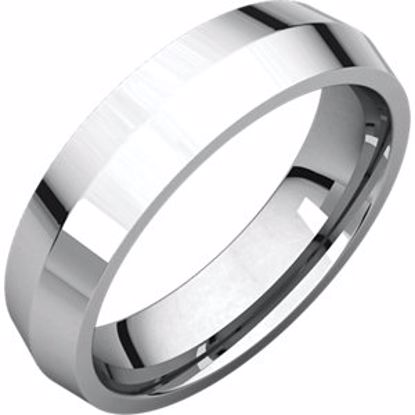 KER7:4730:P Continuum Sterling Silver 5mm Knife Edge Comfort Fit Band