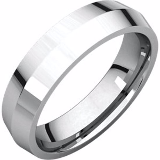 KER7.5:4731:P Continuum Sterling Silver 5mm Knife Edge Comfort Fit Band