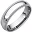 DMGR15:4236:P Sterling Silver 5mm Double Milgrain Comfort Fit Band